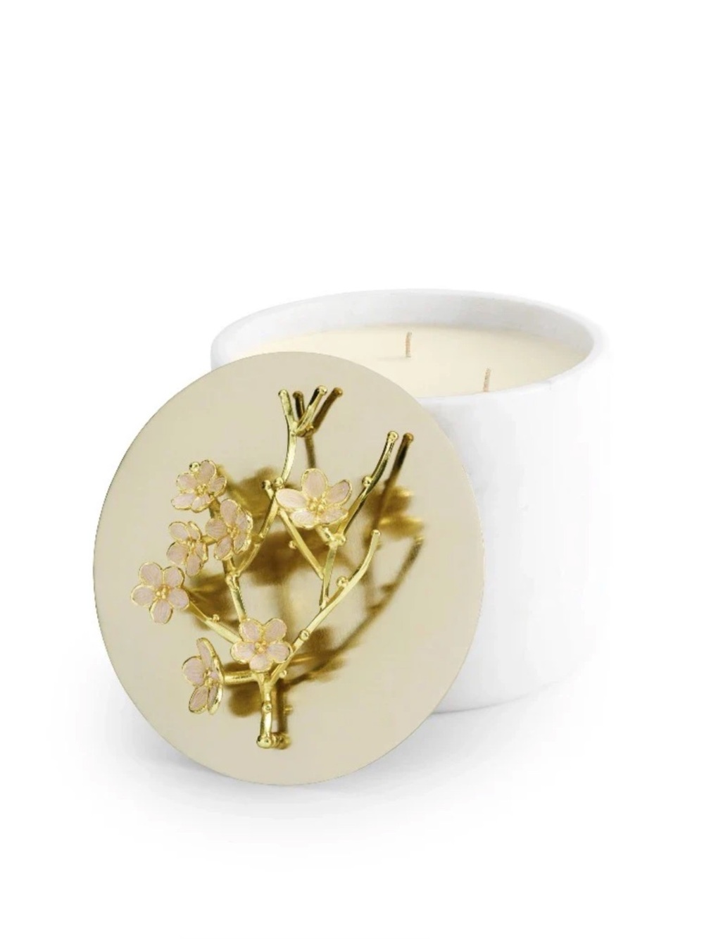 NEW Michael‎ Aram Cherry Blossom Marble Large Candle 33.5Oz